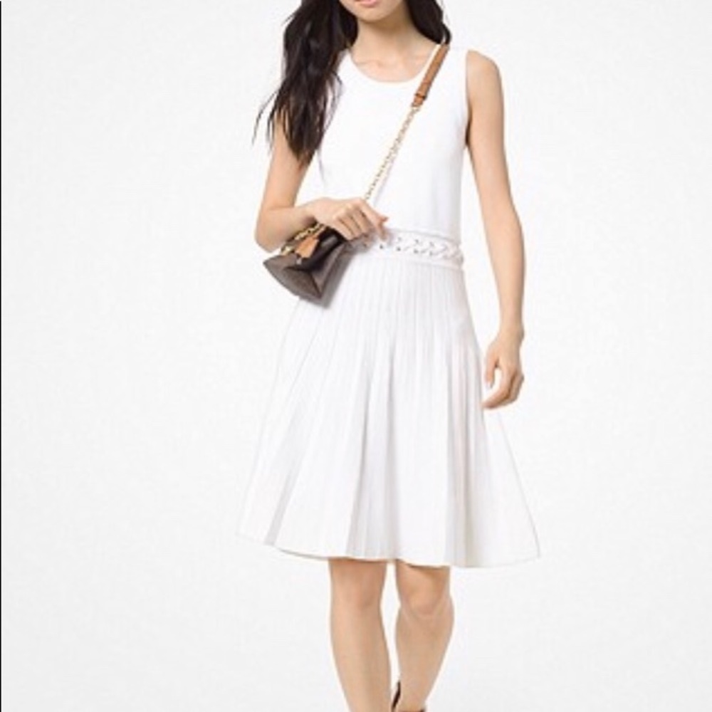 Michael Kors Pleated Stretch Dress